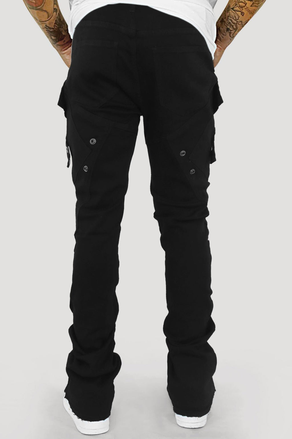 Bend The Block Cargo Stacked Denim (Jet Black) (M8458D)