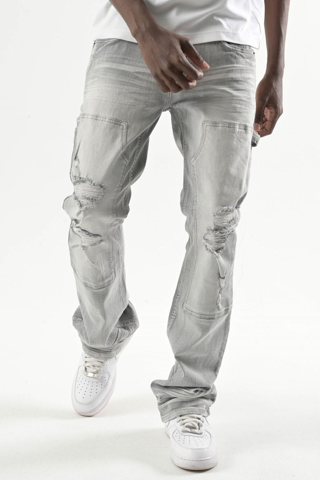 Carpenter Stacked Denim (Grey) (S4434)