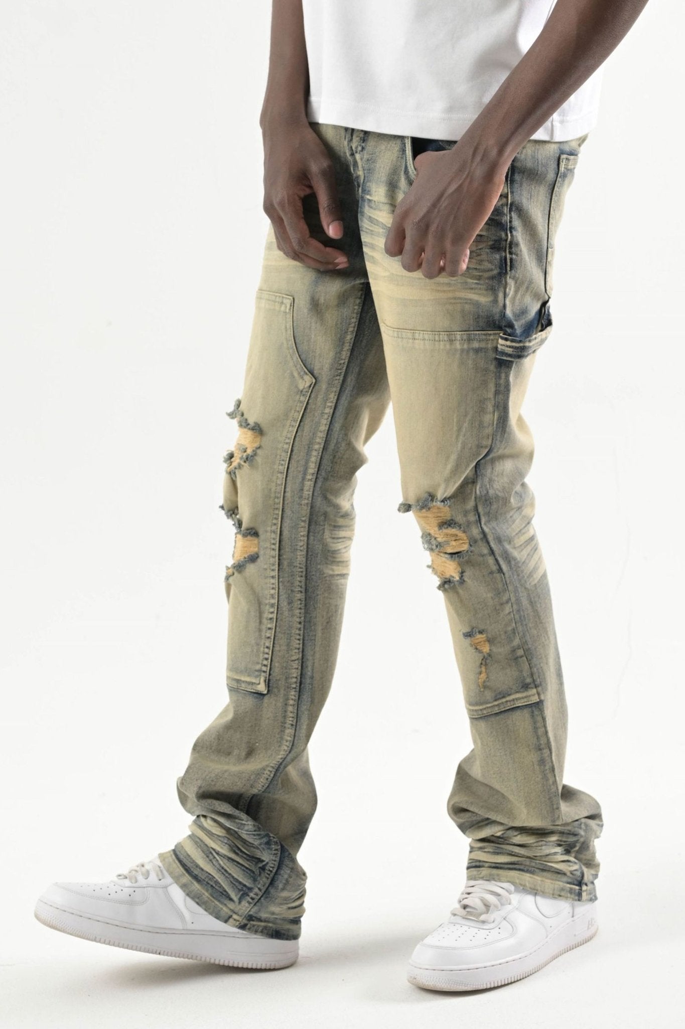 Carpenter Stacked Denim (Rustic Blue) (S4434)