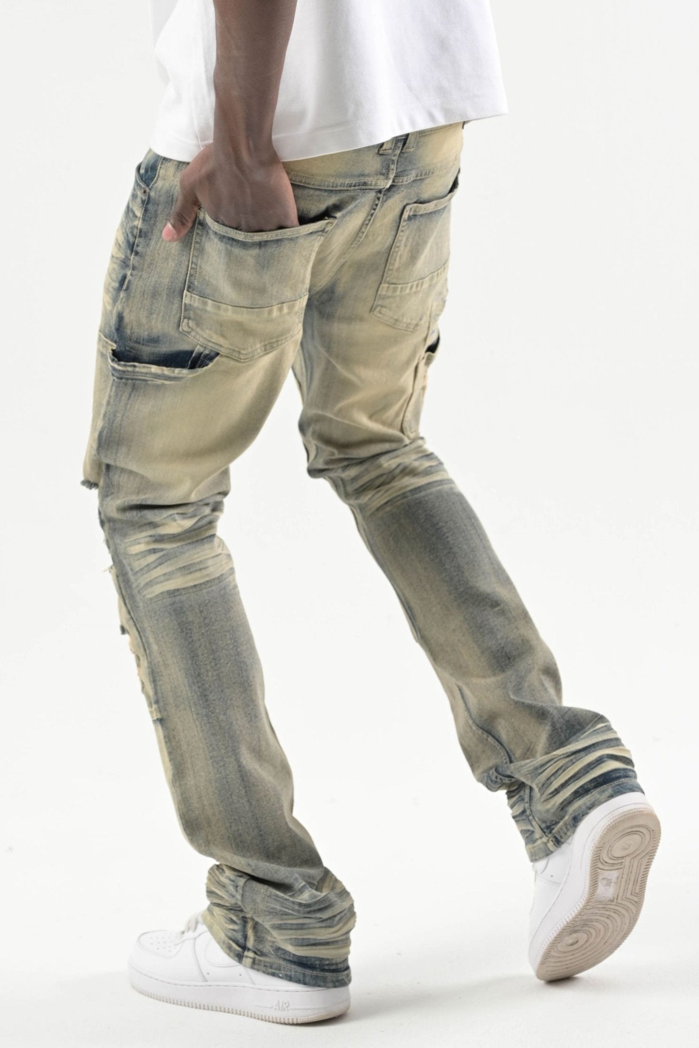 Carpenter Stacked Denim (Rustic Blue) (S4434)